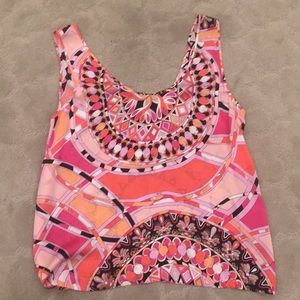 Brand new Emilio Pucci silk tank Size44 US size 14